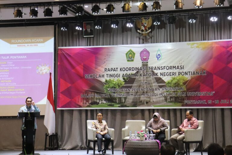 Rakor Transformasi STAKat: Penguatan Perencanaan Anggaran STAKat Negeri Pontianak menuju Institut Katolik Negeri